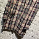 BALENCIAGA CHECK SHIRT DRESS RUFFLED COLLAR