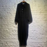CO BLACK WIDE COLLAR JUMPSUIT
