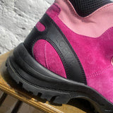 LOEWE PINK SUEDE HIKING BOOTS