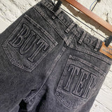 BUTTER GOODS BLACK STONEWASH DENIM SHORTS