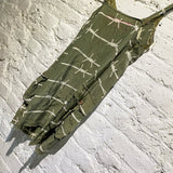 JUNYA WATANABE MAN GREEN SILK BARBWIRE CAMI TOP/MINI DRESS