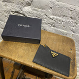 PRADA BLACK SAFFIANO CARD WALLET