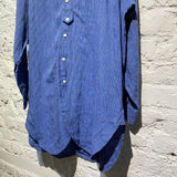 VLAS BLOMME STRIPED LINEN SHIRT DRESS