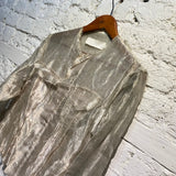 MARQUES ALMEIDA GOLD SILK MIX SHEER JACKET