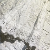 SIMONE ROCHA WHITE BRODERIE ANGLAISE SHORTS