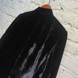 EMPORIO ARMANI VINTAGE BLACK/RED VELVET BLAZER
