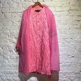 MARTINE ROSE PINK LINED RAIN COAT