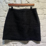 OUR LEGACY BLACK WOOL MINI SKIRT