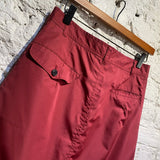 COMME DES GARÇONS RED NYLON SKIRT
