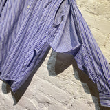 BALENCIAGA STRIPED SHIRT WITH ARMHOLES