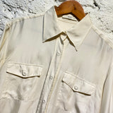 PRADA CREAM SILK SHIRT