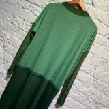 ISSEY MIYAKE HAAT GREEN KNIT DRESS