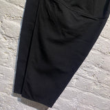 RICK OWENS BLACK TEXTURED PENCIL SKIRT