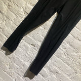 JUNYA WATANABE CDG BLACK LEGGINGS WITH MESH INSERTS