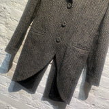 MOSCHINO COUTURE! WOOL MIX TWEED TAIL COAT