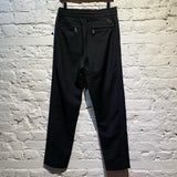 BURBERRY BLACK TIE UP TROUSERS