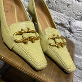 BOTTEGA VENETA LIME GREEN HEELS