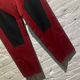 KIKO KOSTADINOV RED/BLACK “SATURN WAIST” TROUSERS