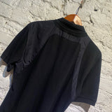 ALEXANDER MCQUEEN BLACK POLO HARNESS SHIRT