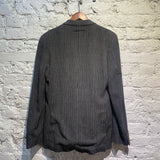 JEAN PAUL GAULTIER HOMME GREY WOOL STRIPED BLAZER