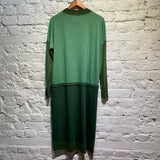 ISSEY MIYAKE HAAT GREEN KNIT DRESS