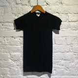 JUNYA WATANABE COMME DES GARÇONS BLACK NYLON STRETCH S/S TOP