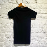 JUNYA WATANABE COMME DES GARÇONS BLACK NYLON STRETCH S/S TOP