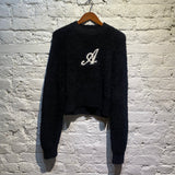 AXEL ARIGATO BLACK WOOLY JUMPER
