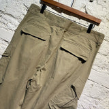 AIMÉ LEON DORE SAGE GREEN CARGO TROUSERS