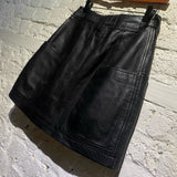 TELFAR BLACK LEATHER MINI
