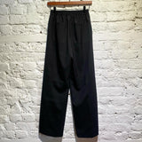PAUL SMITH P.S. BLACK WIDE LEG ELASTICATED WAIST TROUSERS