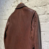 YOHJI YAMAMOTO Y’S BROWN LEATHER JACKET