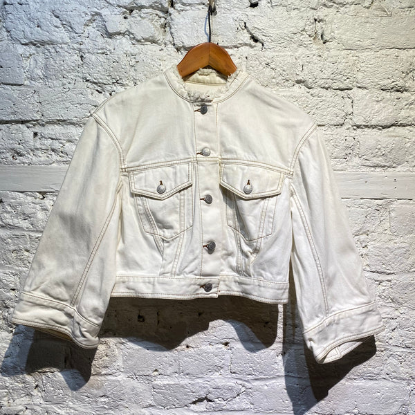 DRIES VAN NOTEN OFF-WHITE DENIM JACKET