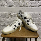 SAINT LAURENT WHITE STAR TRAINERS