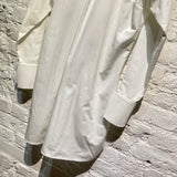 VICTORIA BECKHAM WHITE RUFFLE TRIMMED SHIRT