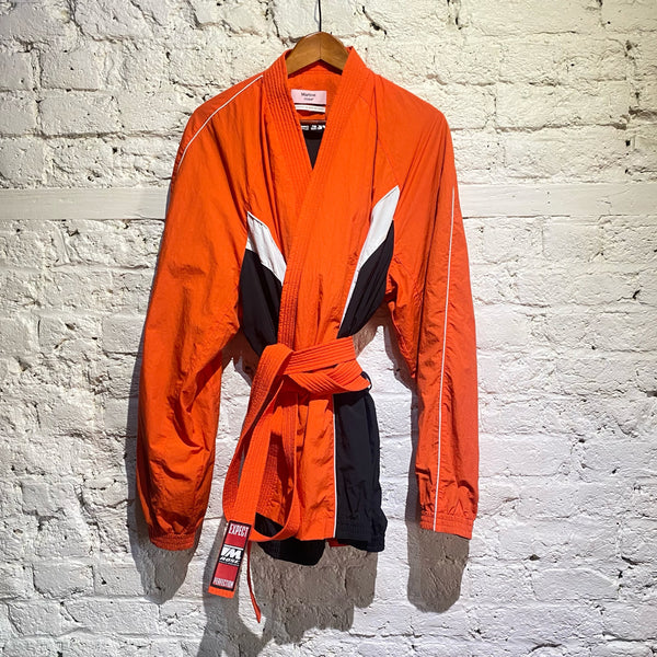 MARTINE ROSE ORANGE/BLACK KARATE JACKET