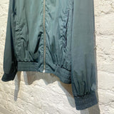 ALEXANDER MCQUEEN MCQ TEAL GREEN NYLON BOMBER