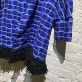 SAVE THE QUEEN! WOOL PONCHO COAT