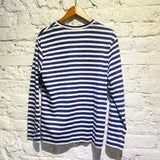 COMME DES GARÇONS PLAY NAVY/WHITE STRIPE L/S T-SHIRT