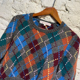 COMME DES GARÇONS SHIRT ARGYLE KNIT SWEATER