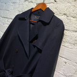 SHIPS NAVY WOOL TRENCH COAT