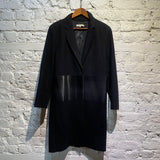 JONATHAN SAUNDERS BLACK WOOL COAT