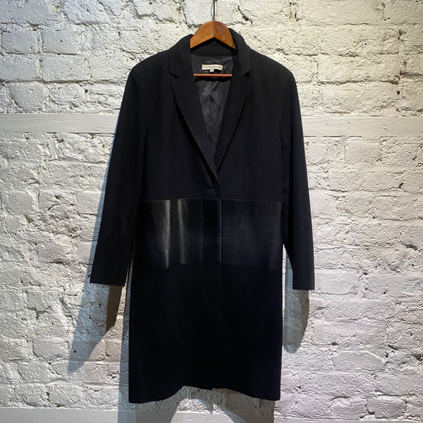 JONATHAN SAUNDERS BLACK WOOL COAT