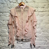 BALMAIN PINK LACE SHIRT