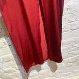 REFORMATION BURGUNDY LONG SLIP DRESS