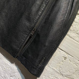 DKNY JEANS LEATHER MINI SKIRT