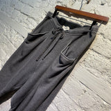 HELMUT LANG GREY CROPPED SWEATPANTS