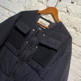 DIRK BIKKEMBERGS NAVY/BLACK PADDED BOMBER