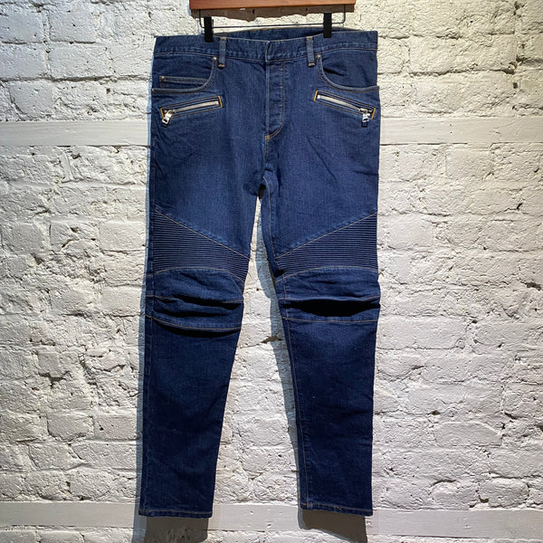 BALMAIN ENGINEERED JEANS