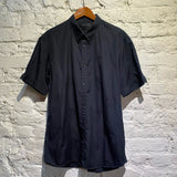 ALEXANDER MCQUEEN MIDNIGHT SHORT SLEEVED SKULL SHIRT